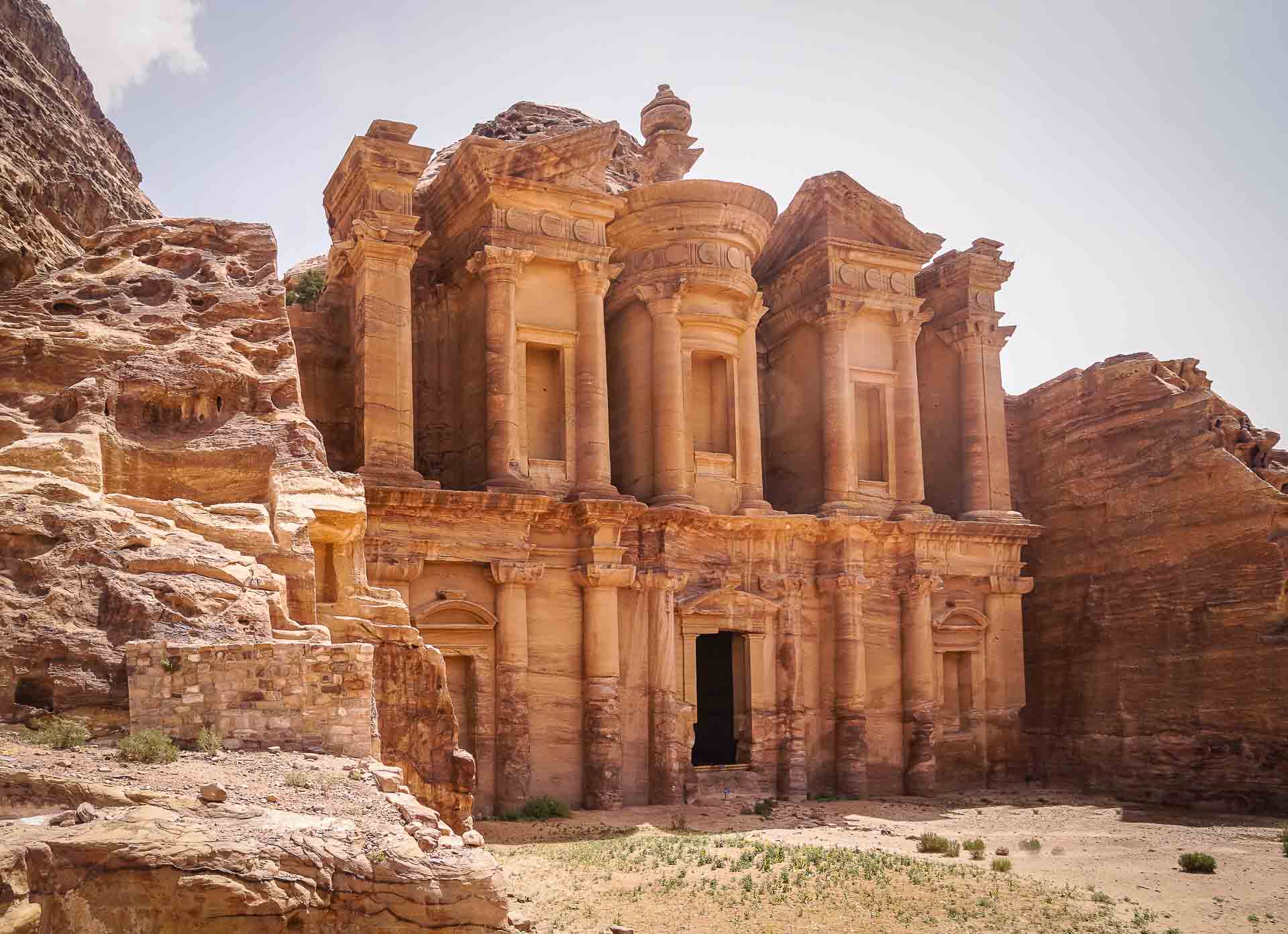 Jordanien mit Kind Patra Kloster